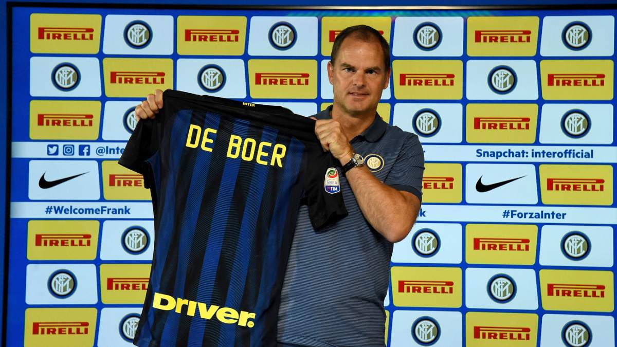 Frank De Boer ai tempi della presentazione all'Inter