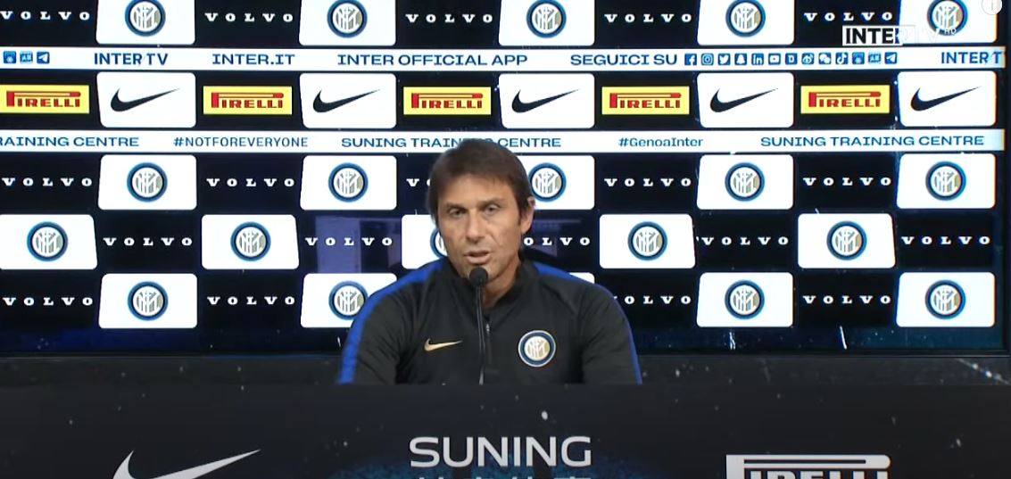 La conferenza stampa di ANtonio Conte alla vigilia di Genoa-Inter