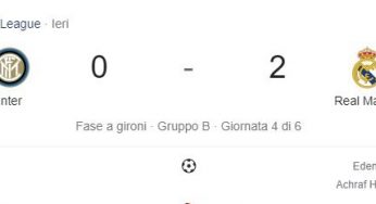 Inter-Real Madrid 0-2